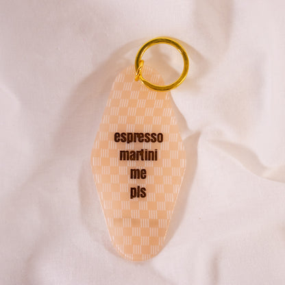 Espresso Martini Me Motel Keychain