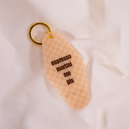 Espresso Martini Me Motel Keychain