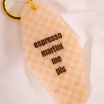 Espresso Martini Me Motel Keychain