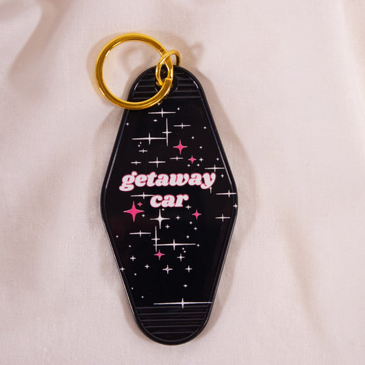Getaway Car Motel Keychain