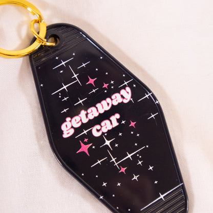 Getaway Car Motel Keychain