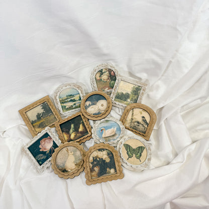 Vintage Wooden Magnet