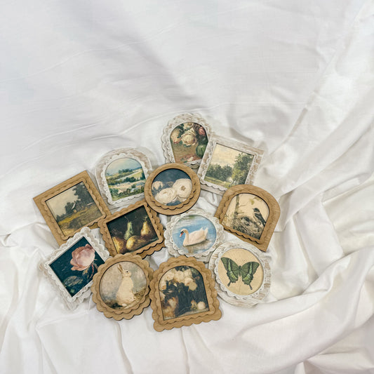 Vintage Wooden Magnet