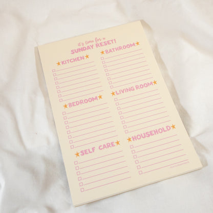 Sunday Reset Notepad