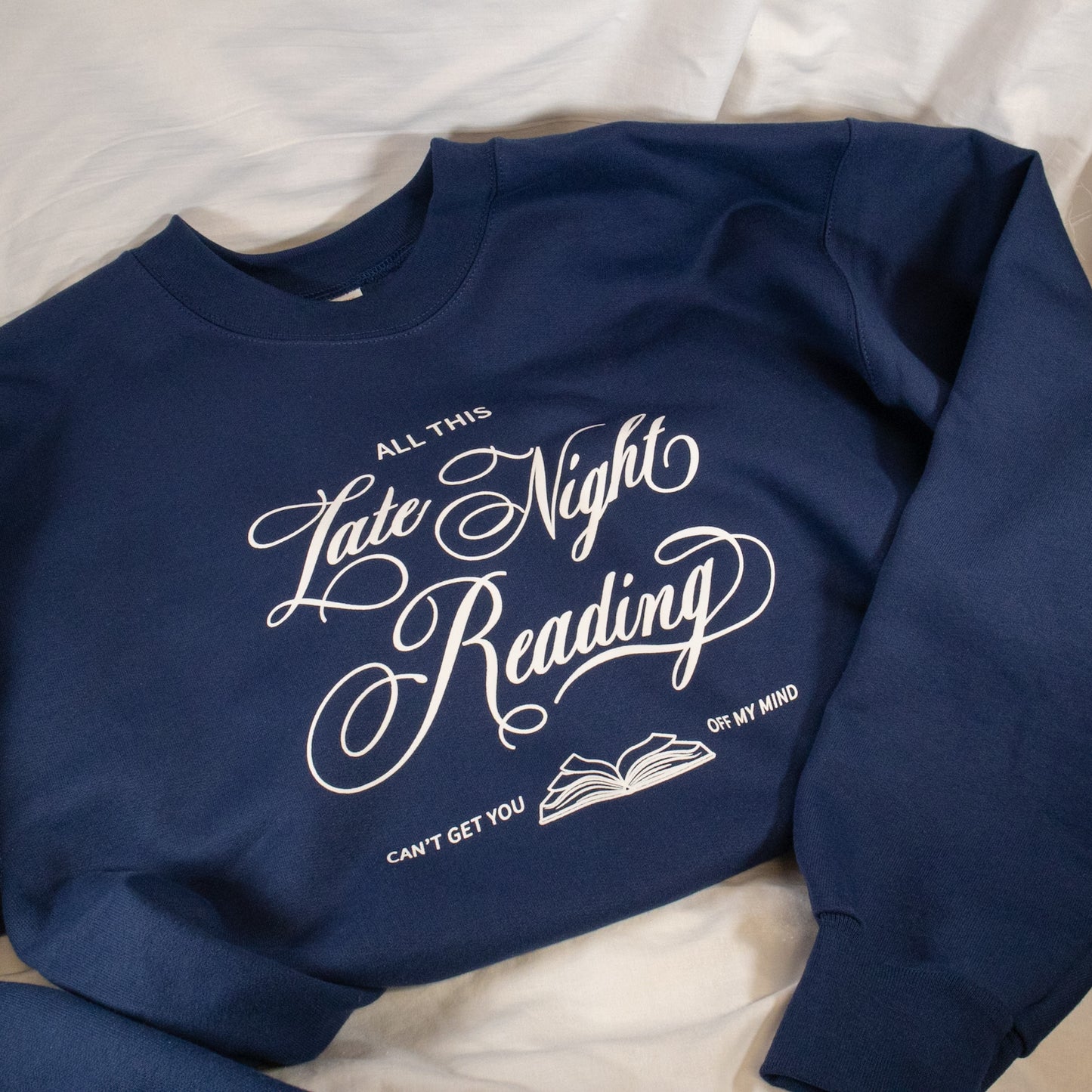 Late Night Reading Crewneck Sweatshirt