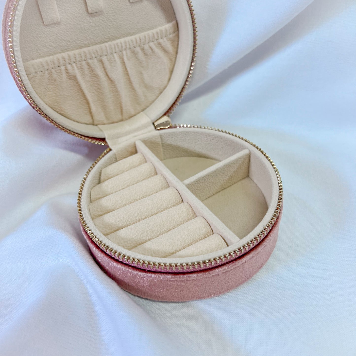 Velvet Floral Jewelry Travel Case