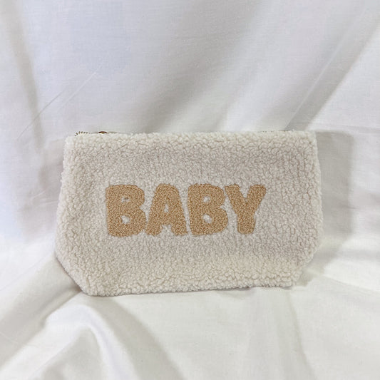 Baby Embroidered Teddy Pouch