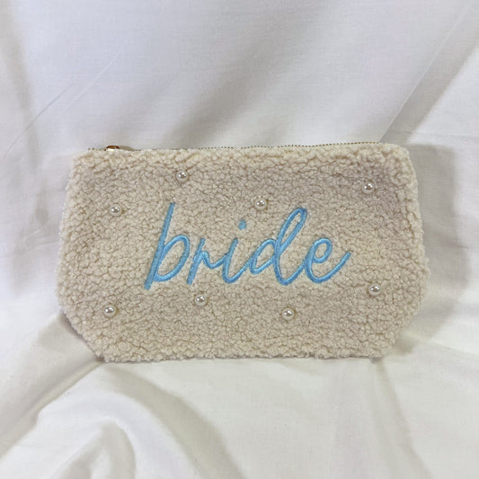 Bride Embroidered Teddy Pouch