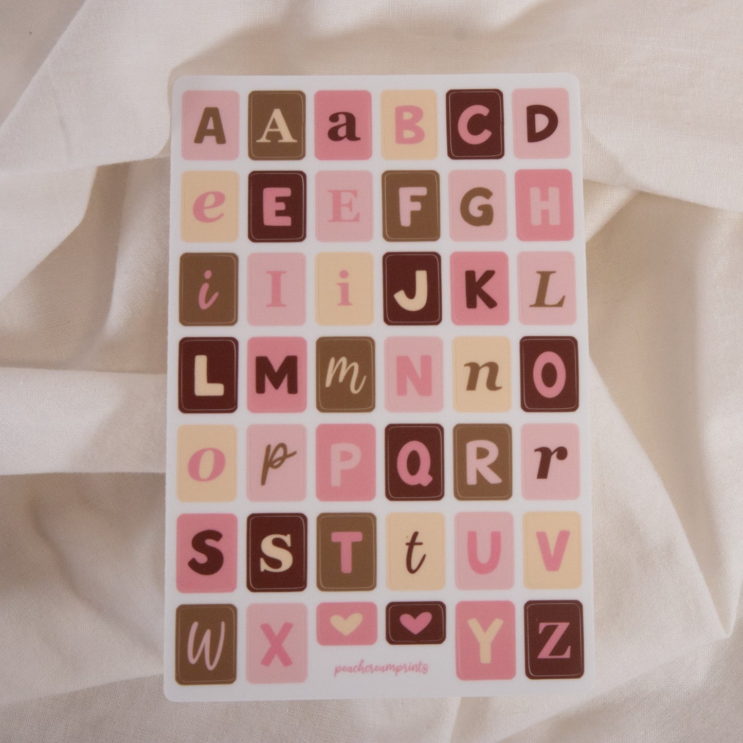 Alphabet Sticker Sheet