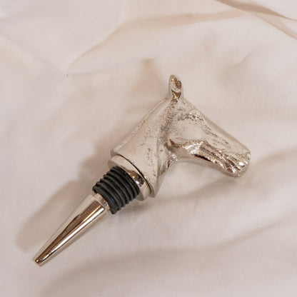 Chrome Horse Bottle Stopper