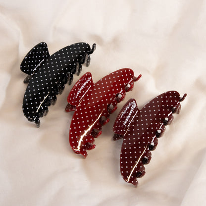 Polka Dot Claw Hair Clip