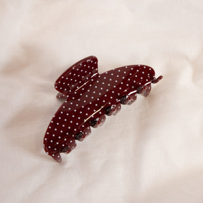 Polka Dot Claw Hair Clip