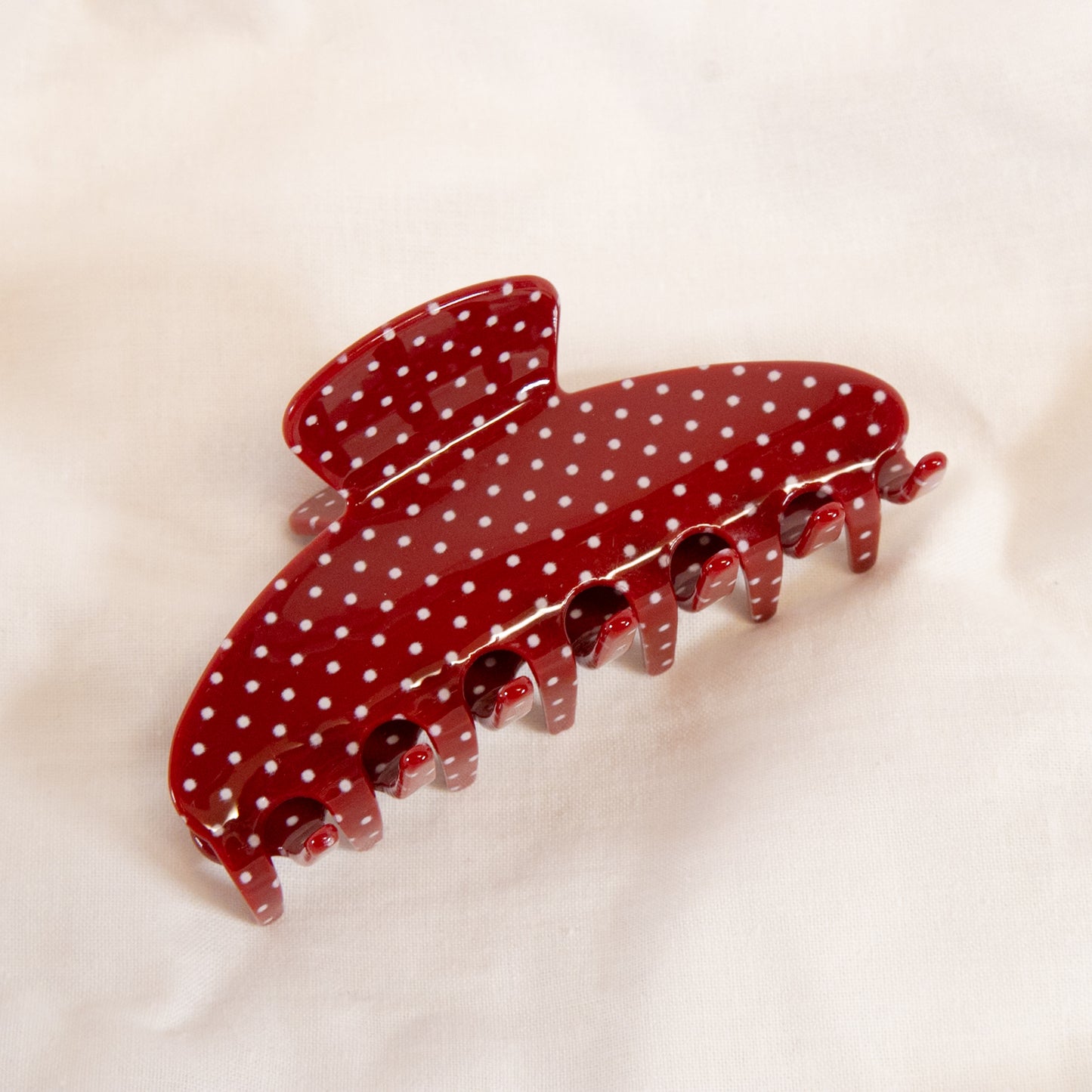 Polka Dot Claw Hair Clip