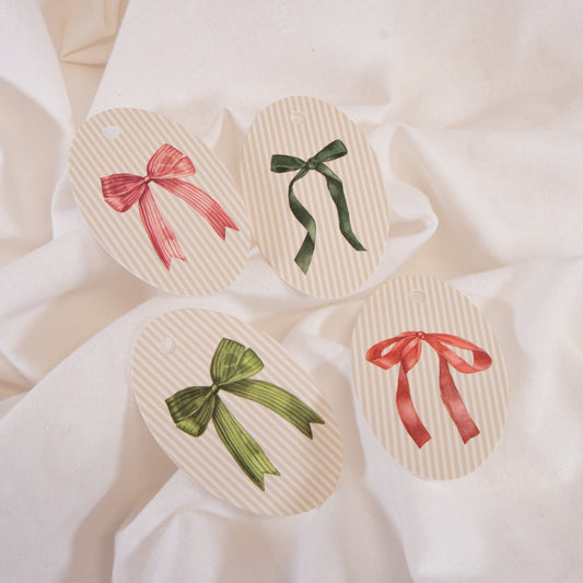 Holiday Bows Gift Tag Set