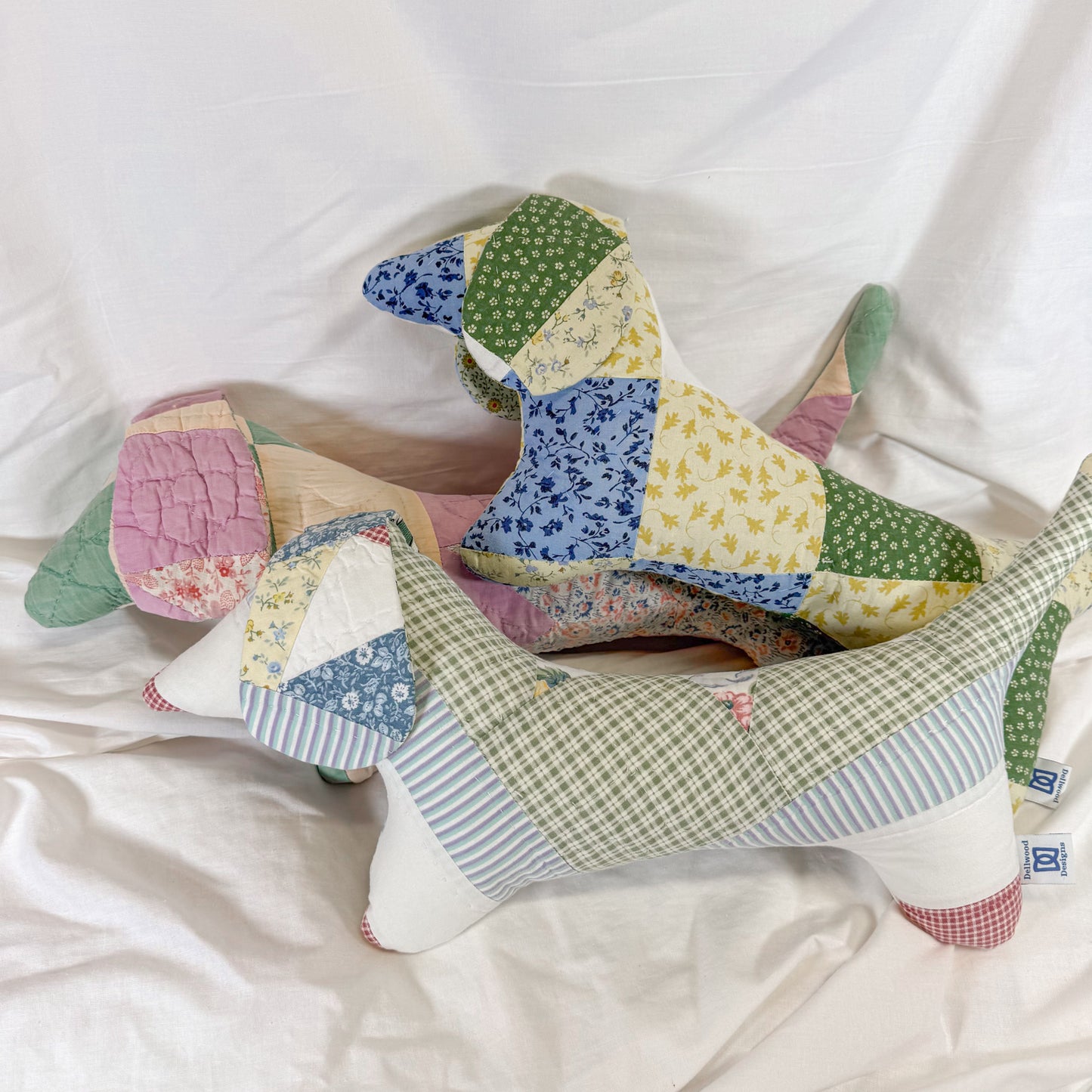 Quilted Dachshund Pillow