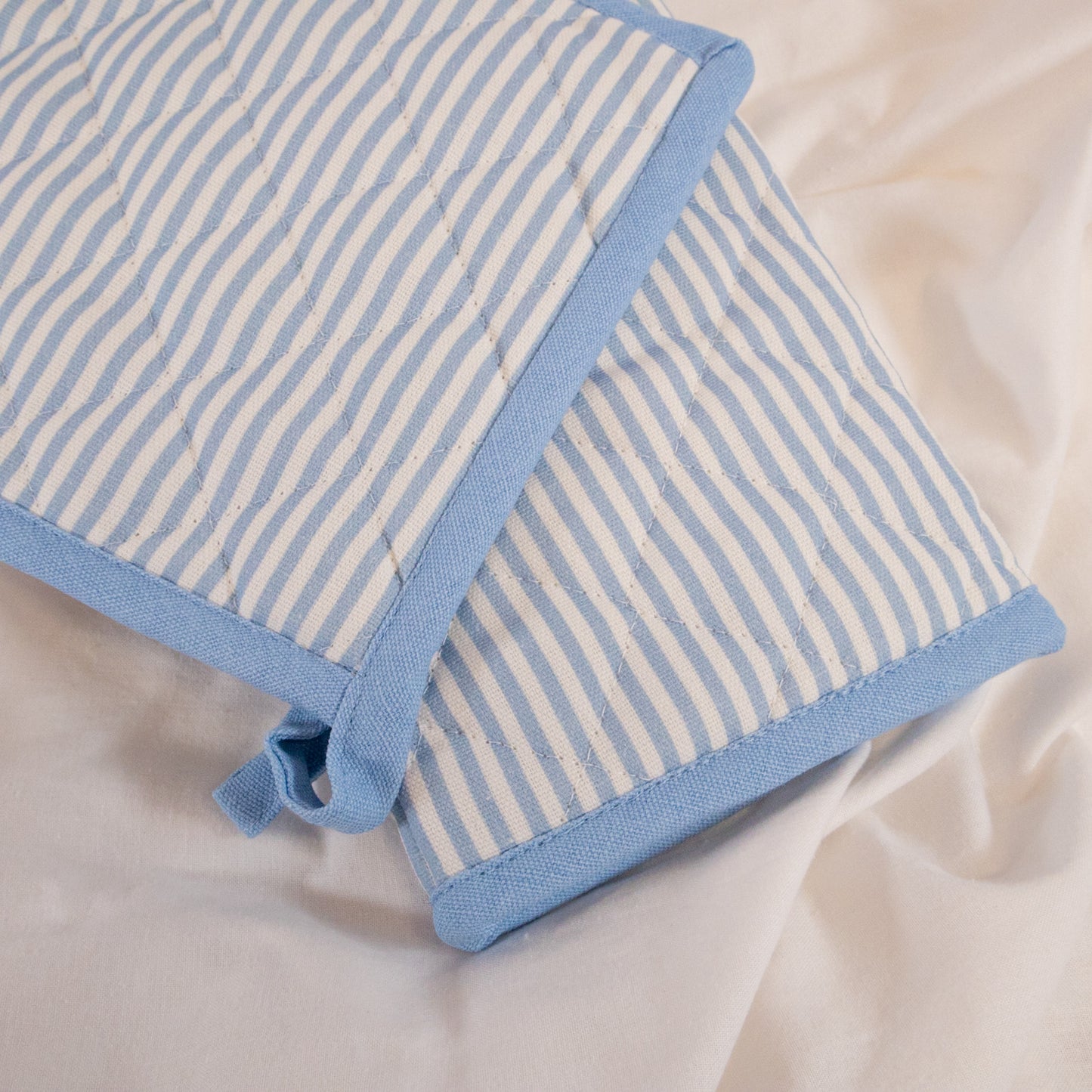 Blue Stripe Oven Mit Set