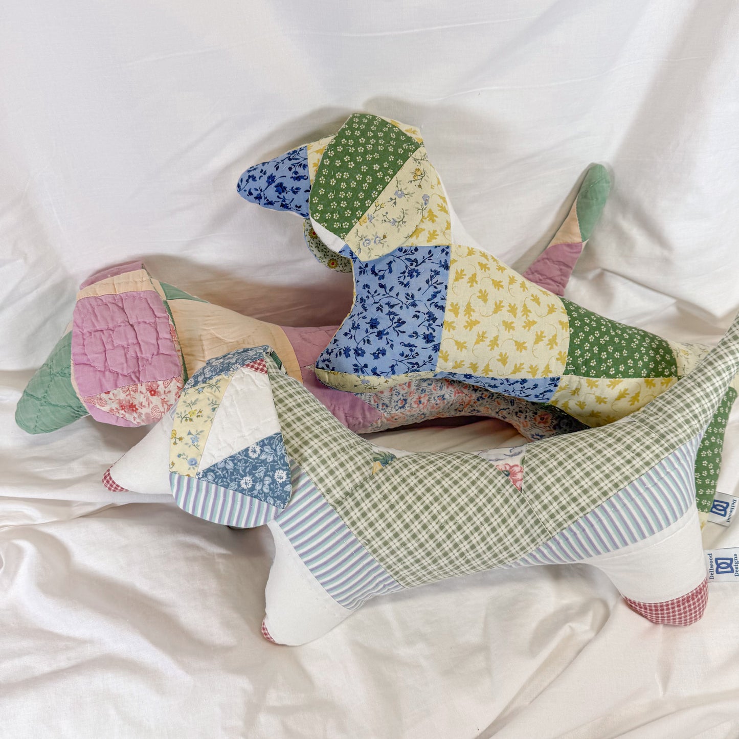 Quilted Dachshund Pillow