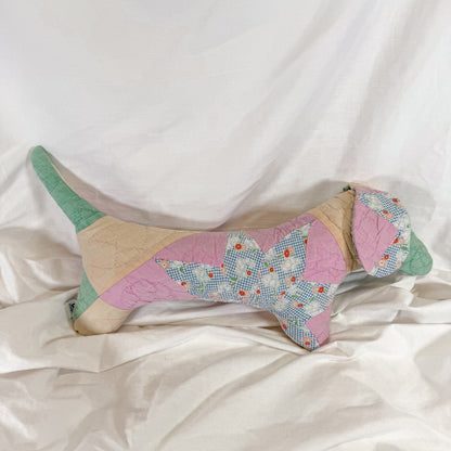 Quilted Dachshund Pillow