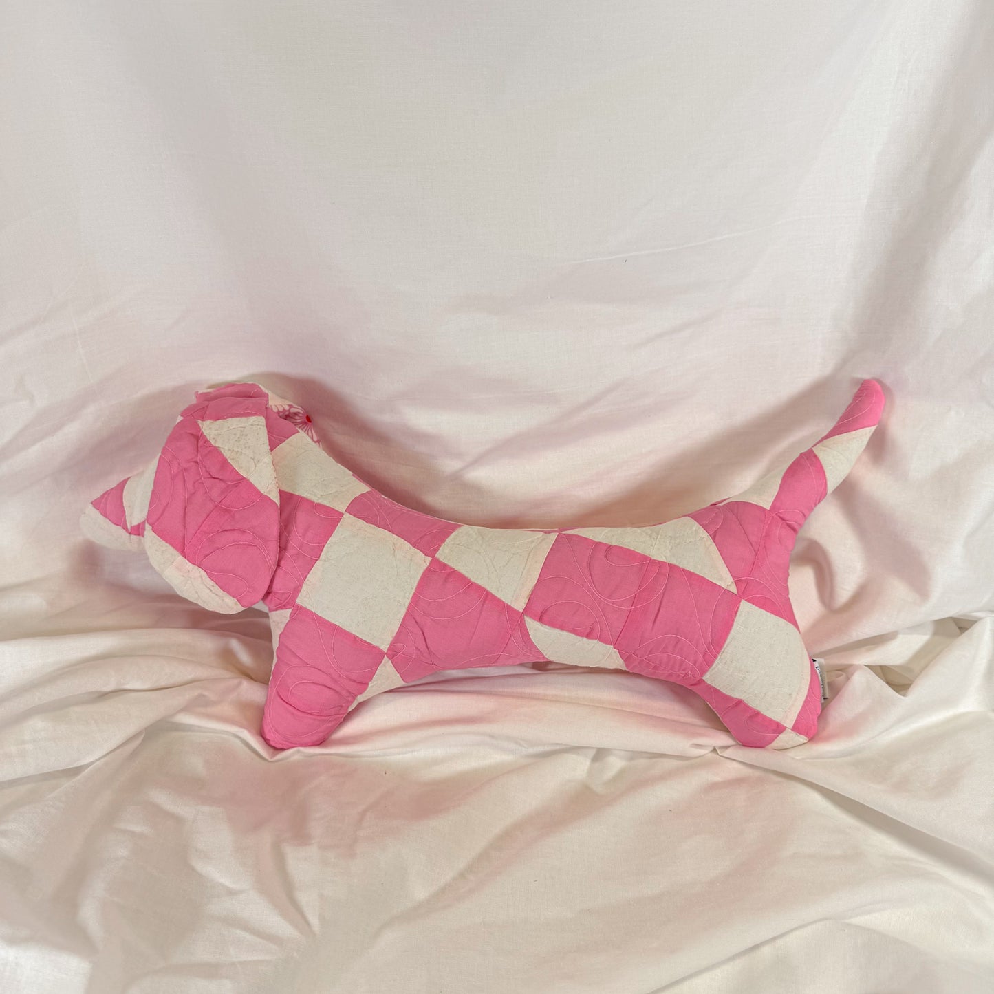 Quilted Dachshund Pillow