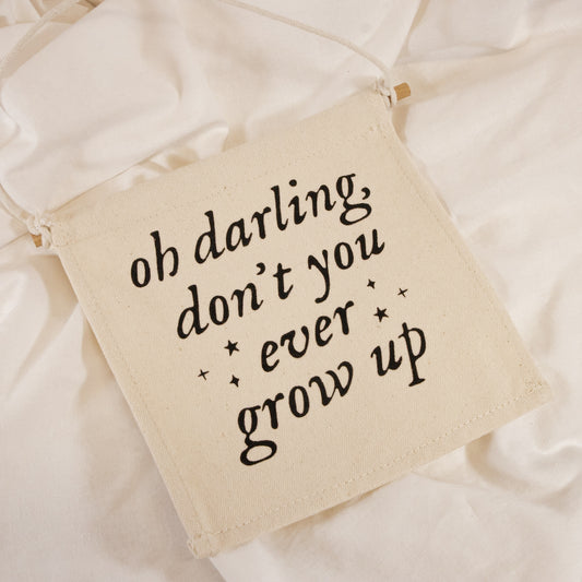 Don't Grow Up Canvas Wall Banner