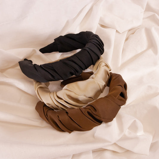 Satin Ruffle Headband