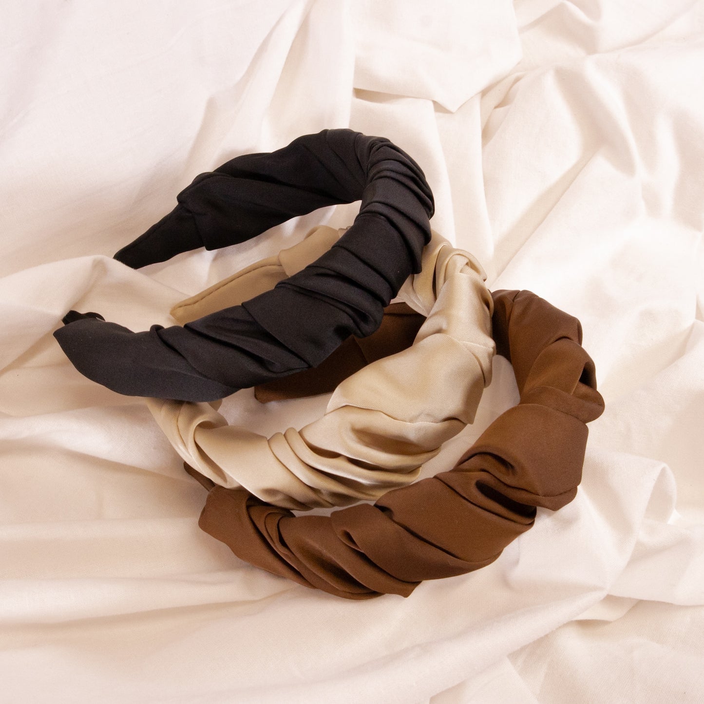 Satin Ruffle Headband