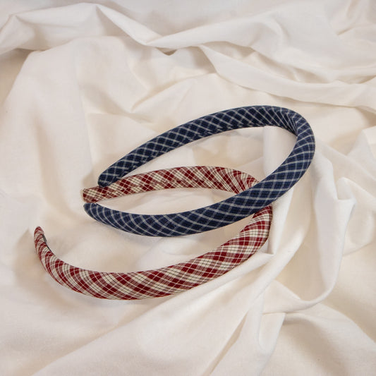 Skinny Plaid Headband
