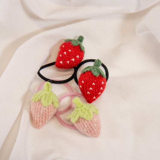 Strawberry Hair Tie Set