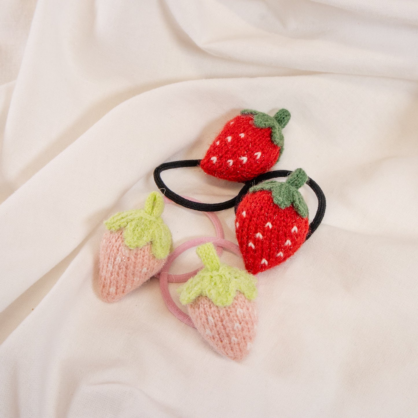 Strawberry Hair Tie Set