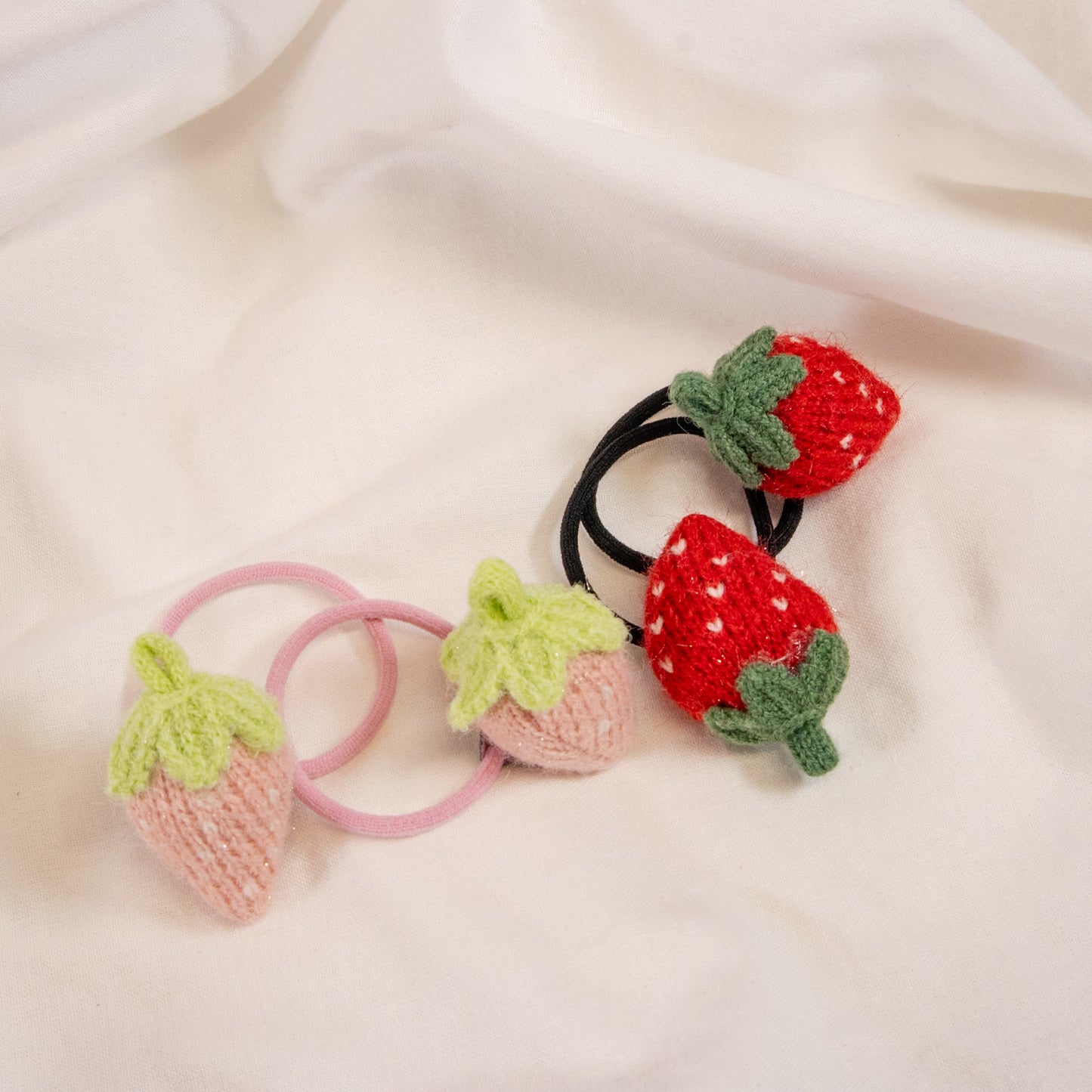 Strawberry Hair Tie Set