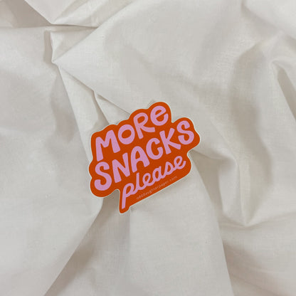 More Snacks Vinyl Sticker