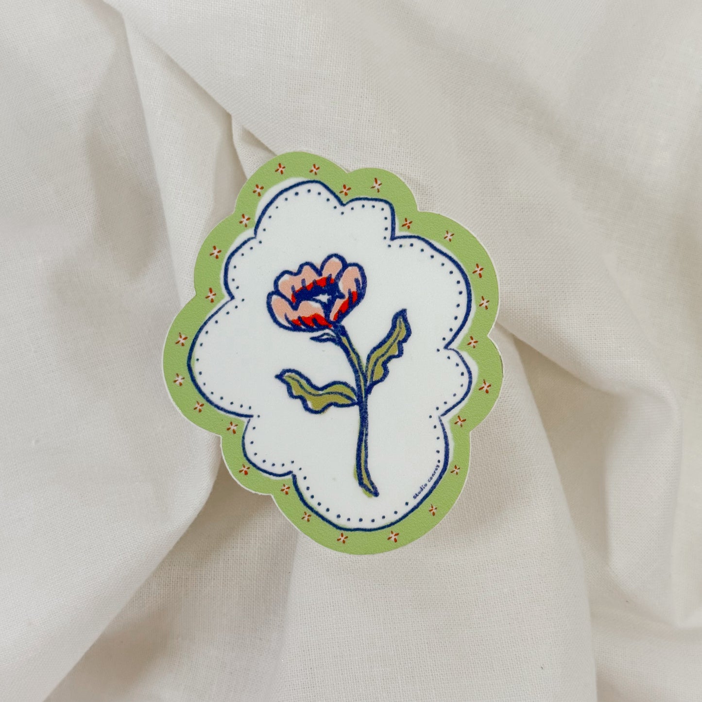 Flower Frame Vinyl Sticker