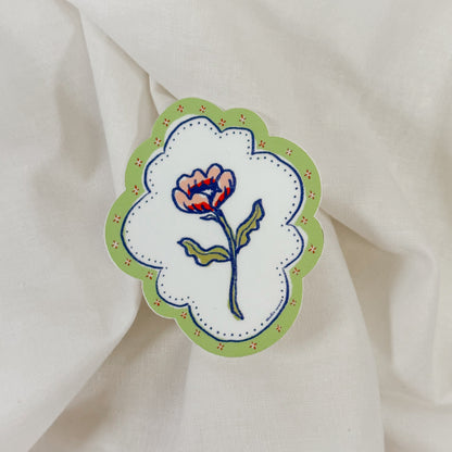 Flower Frame Vinyl Sticker