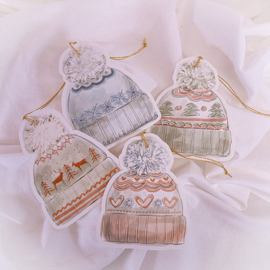 Winter Hat Holiday Gift Tags