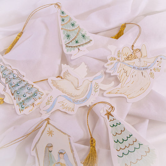 Christmas Icons Tassel Gift Tags