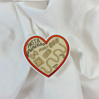 Pasta Princess Vinyl Sticker