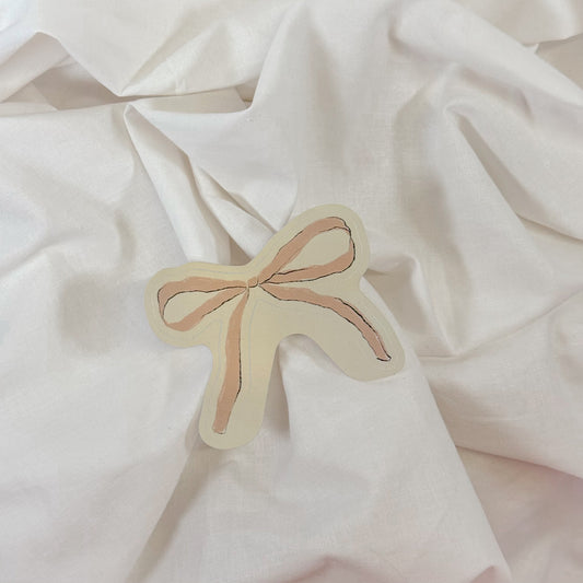 Pink Bow Sticker