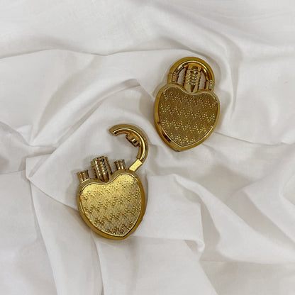 Gold Heart Lock Lighter