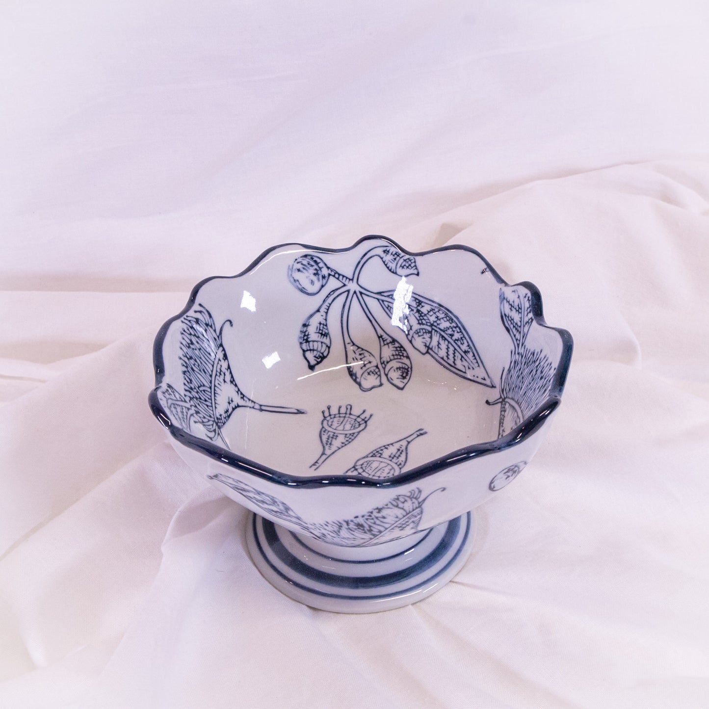 Floral Footed Mini Bowl