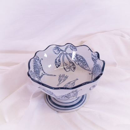 Floral Footed Mini Bowl