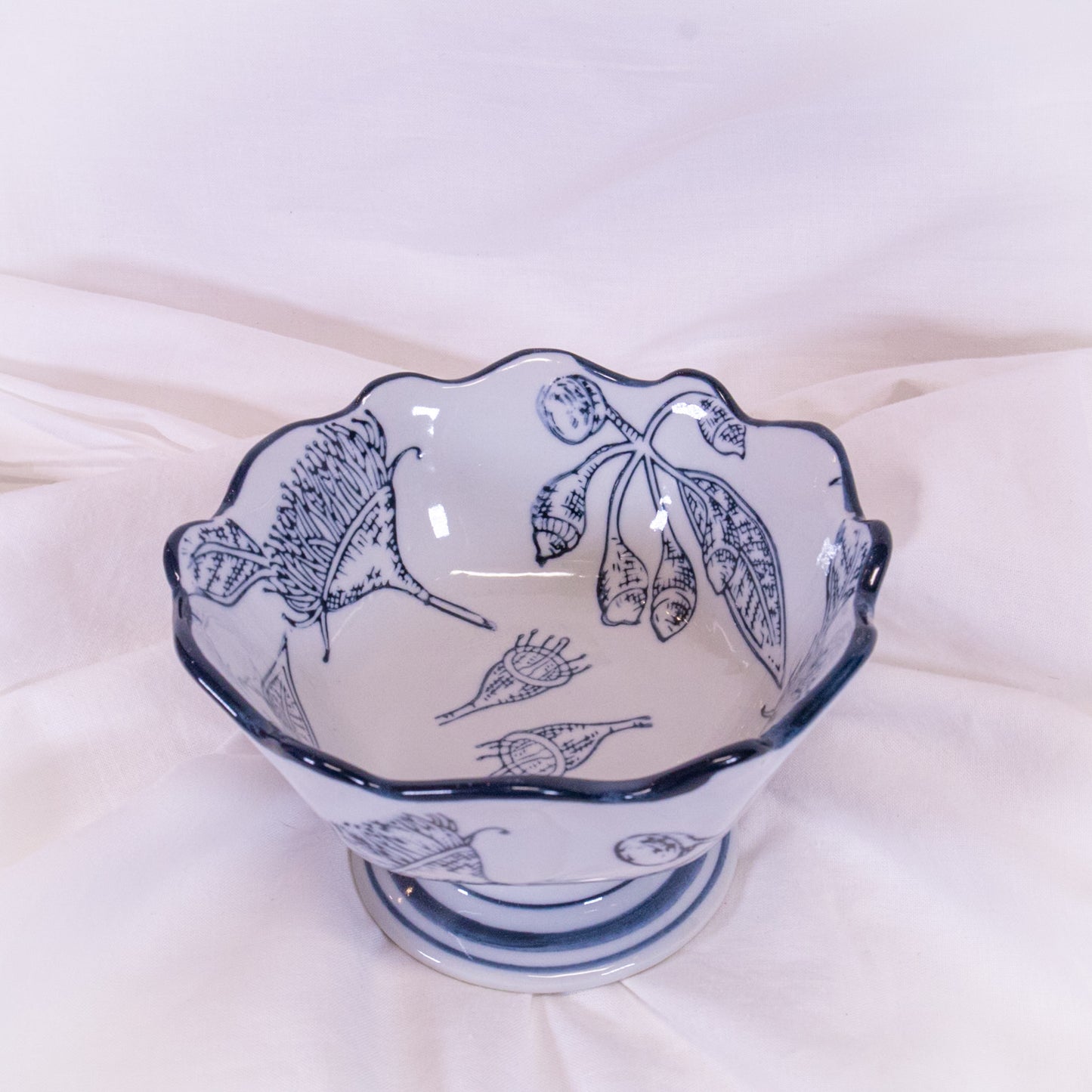 Floral Footed Mini Bowl