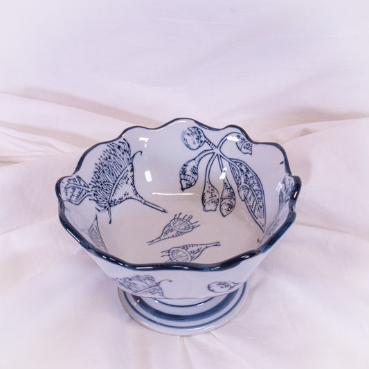 Floral Footed Mini Bowl