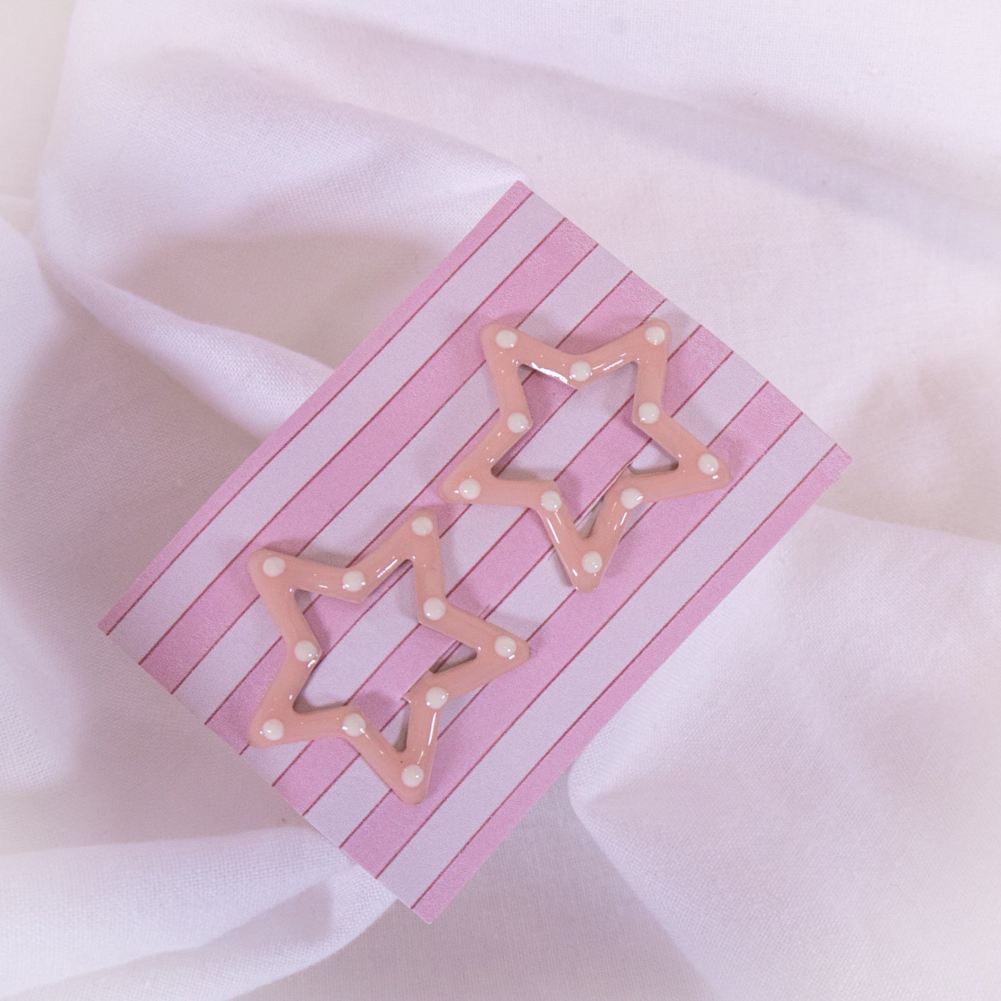 Polka Dot Star Snap Clip Set
