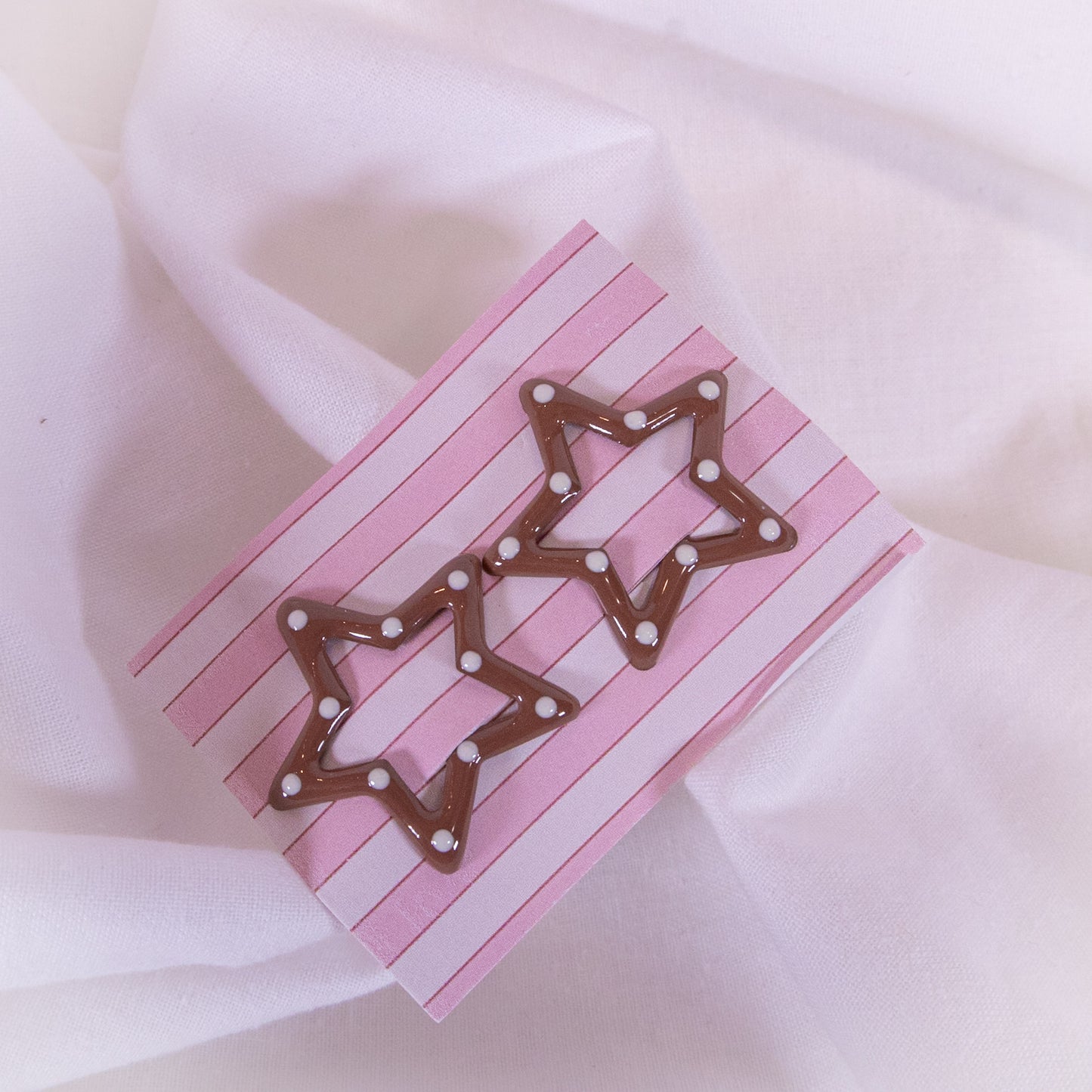 Polka Dot Star Snap Clip Set