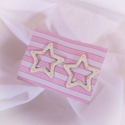 Polka Dot Star Snap Clip Set