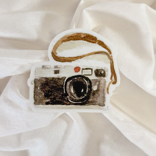 Vintage Camera Vinyl Sticker
