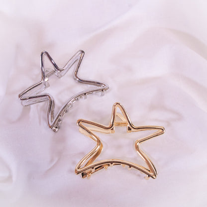 Metallic Star Claw Hair Clip