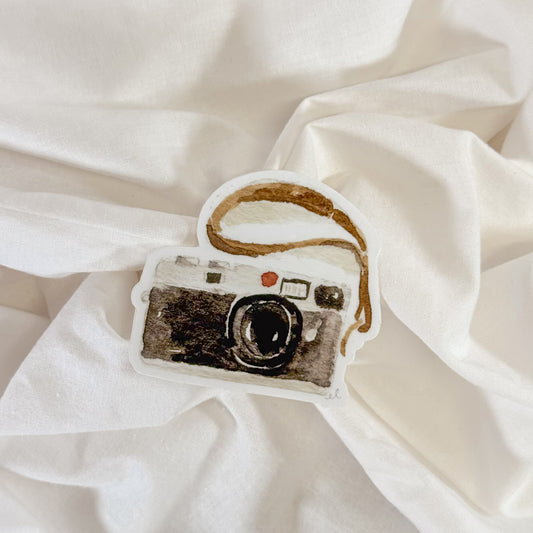 Vintage Camera Vinyl Sticker