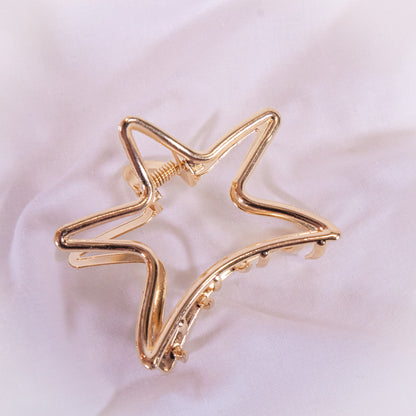 Metallic Star Claw Hair Clip