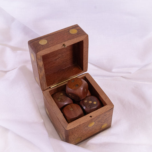 Wooden Dice Box